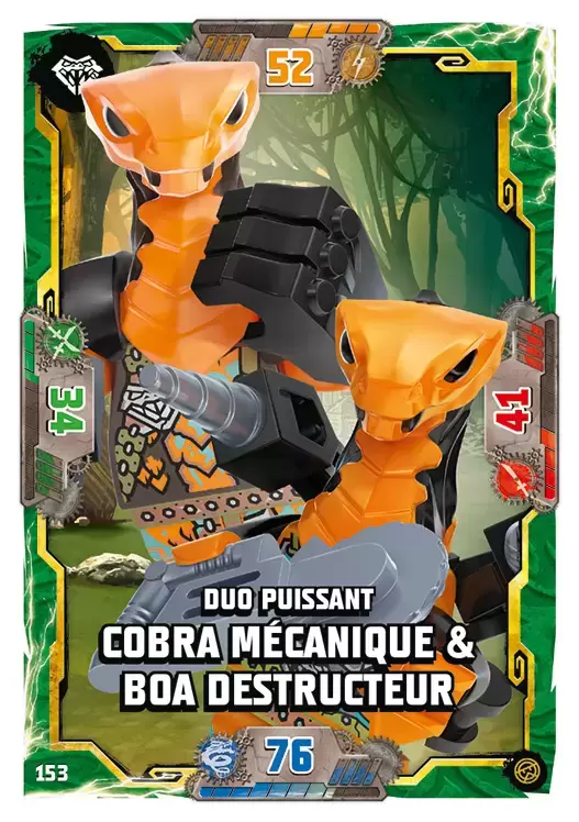 LEGO Ninjago Série 6 - Duo puissant Cobra mécanique & Boa destructeur