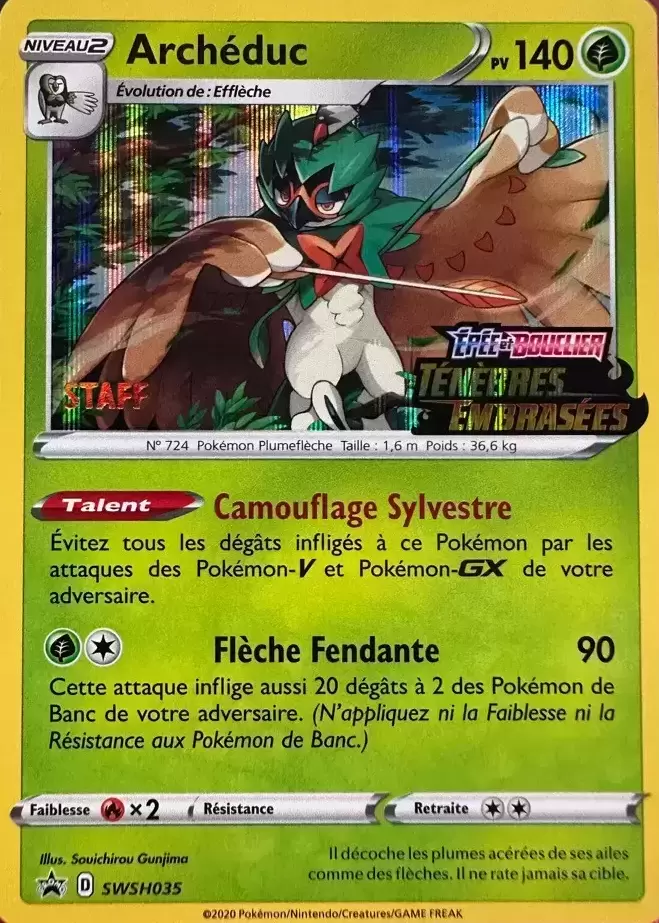 Cartes Promo Black Star Épée et Bouclier - Archéduc Staff