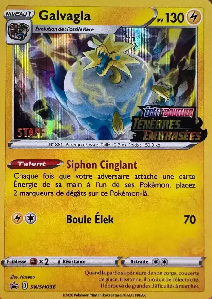 Cartes Promo Black Star Épée et Bouclier - Galvagla Staff