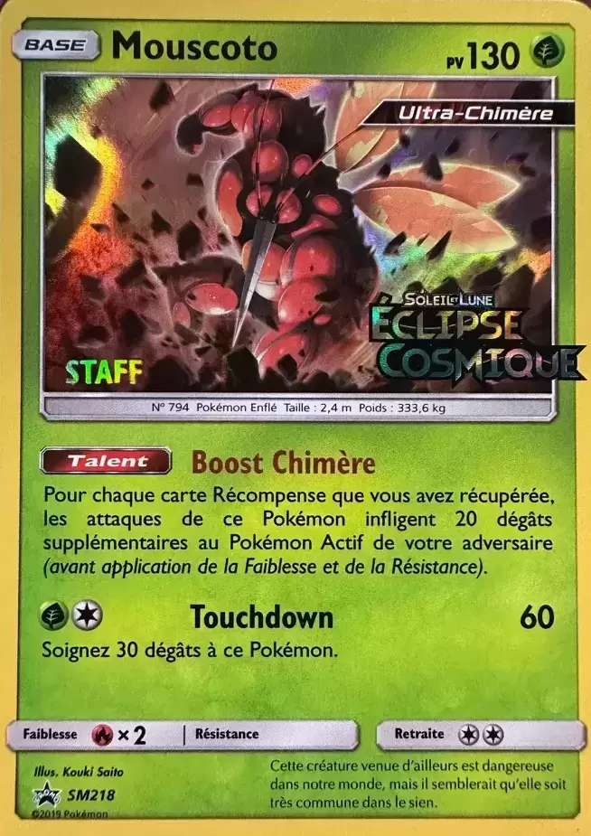 Cartes Promo Black Star Soleil et Lune - Mouscoto Staff