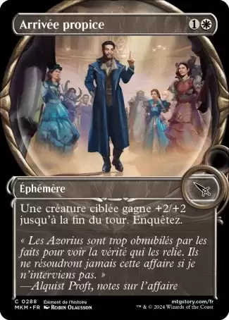 Meurtres au Manoir Karlov - Arrivée propice