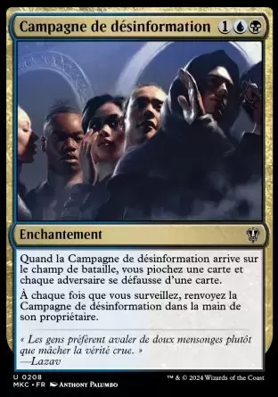 Meurtres au Manoir Karlov - Commander Decks - Campagne de désinformation
