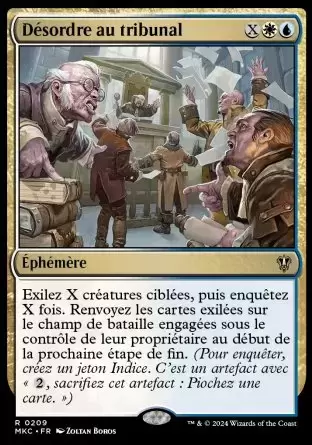 Meurtres au Manoir Karlov - Commander Decks - Désordre au tribunal