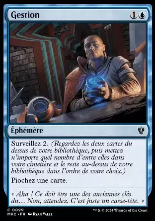 Meurtres au Manoir Karlov - Commander Decks - Gestion