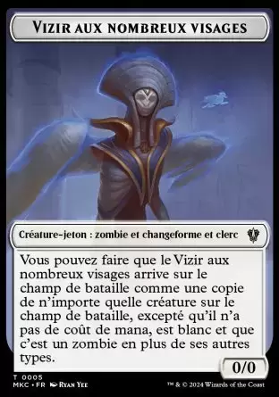 Meurtres au Manoir Karlov - Commander Decks - Jeton Vizir aux nombreux visages