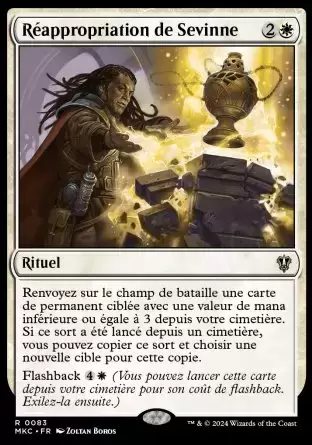 Meurtres au Manoir Karlov - Commander Decks - Réappropriation de Sevinne