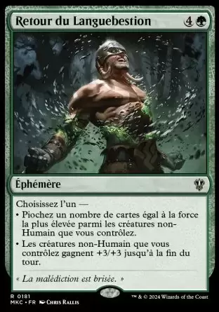 Meurtres au Manoir Karlov - Commander Decks - Retour du Languebestion