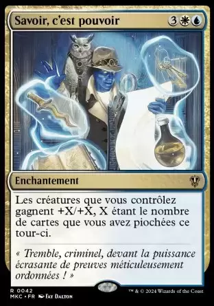 Meurtres au Manoir Karlov - Commander Decks - Savoir, c\'est pouvoir