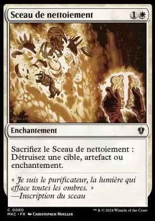 Meurtres au Manoir Karlov - Commander Decks - Sceau de nettoiement
