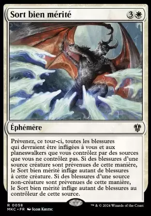 Meurtres au Manoir Karlov - Commander Decks - Sort bien mérité