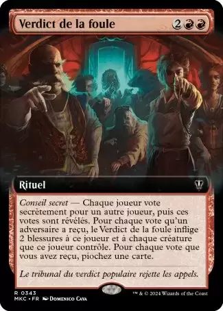 Meurtres au Manoir Karlov - Commander Decks - Verdict de la foule