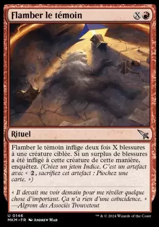 Meurtres au Manoir Karlov - Flamber le témoin
