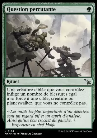 Meurtres au Manoir Karlov - Question percutante