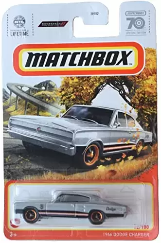Matchbox - Dodge Charger 1966, édition spéciale 70 ans 12/100