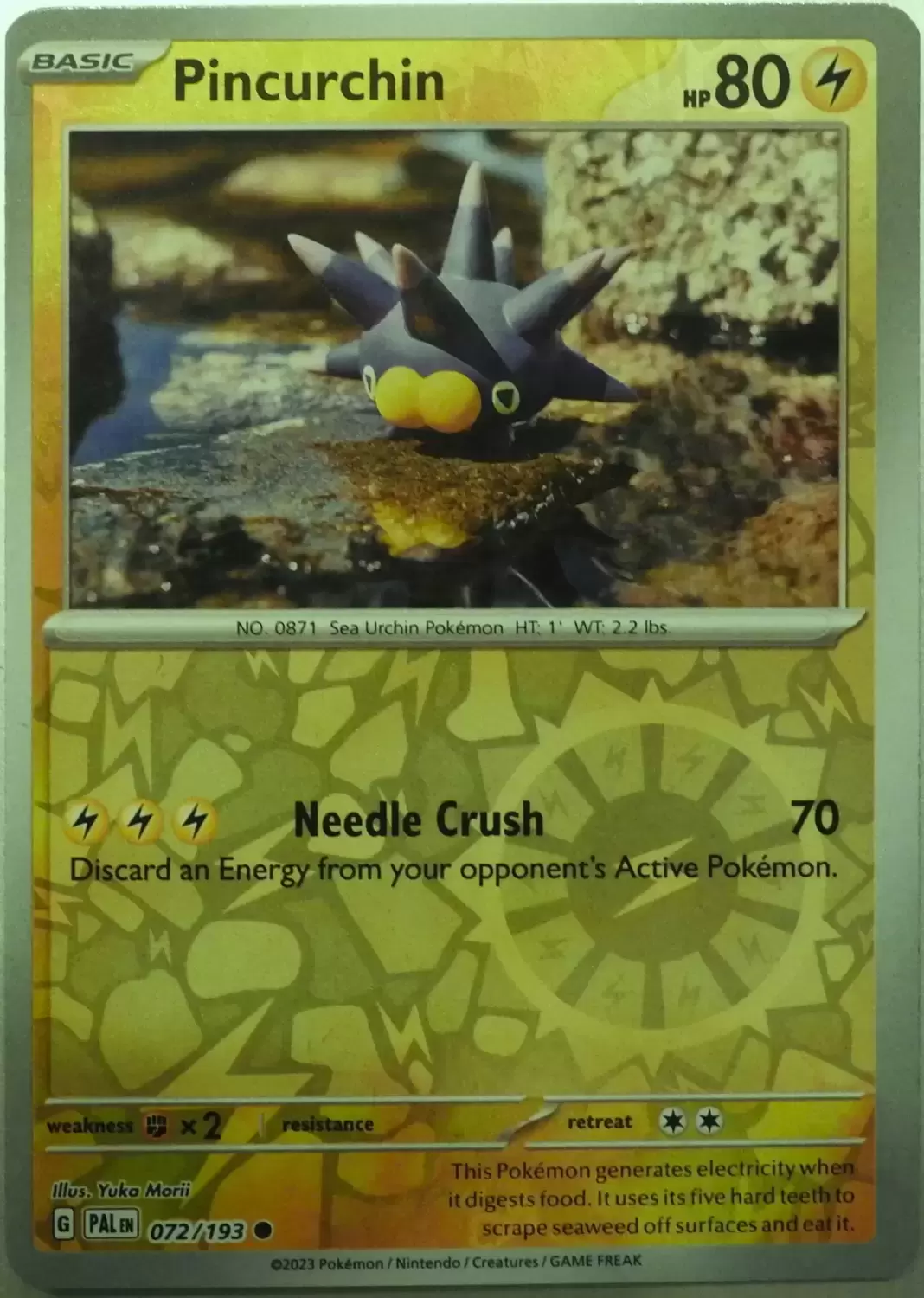 Paldea Evolved - PALEN - Pincurchin Reverse