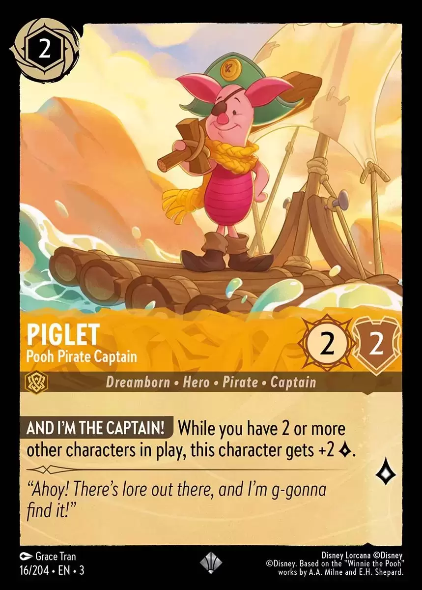 Into The Inklands - Piglet - Pooh Pirate Captain