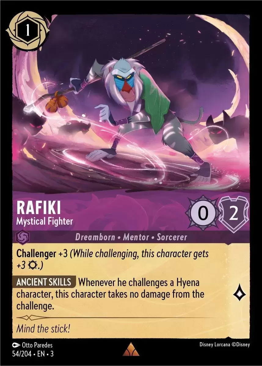 Into The Inklands - Rafiki - Mystical Fighter