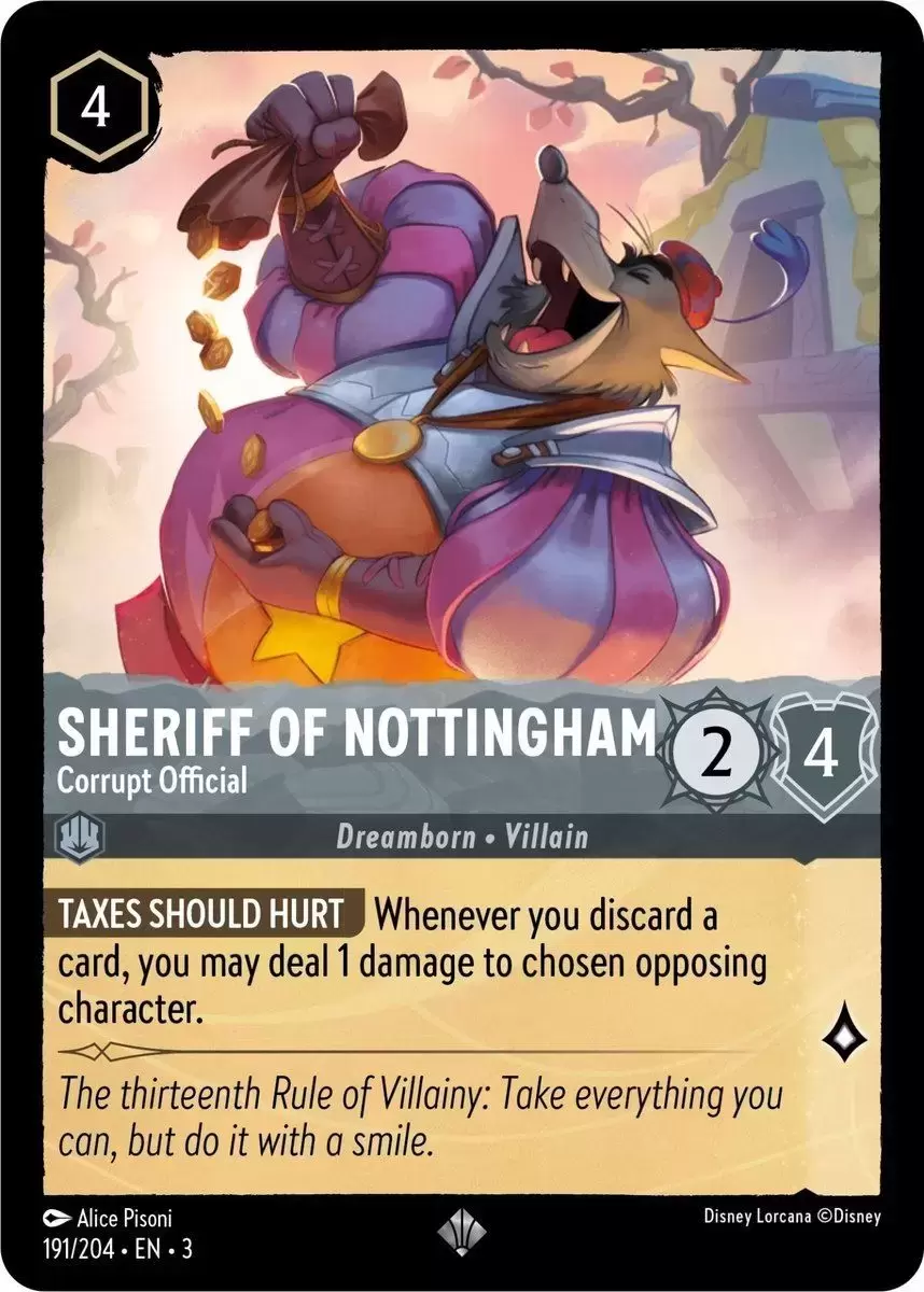Into The Inklands - Sheriff Of Nottingham - Corrupt Official