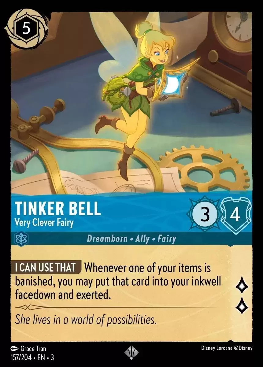 Tinker Bell – Very Clever Fairy - Into The Inklands card 157/204