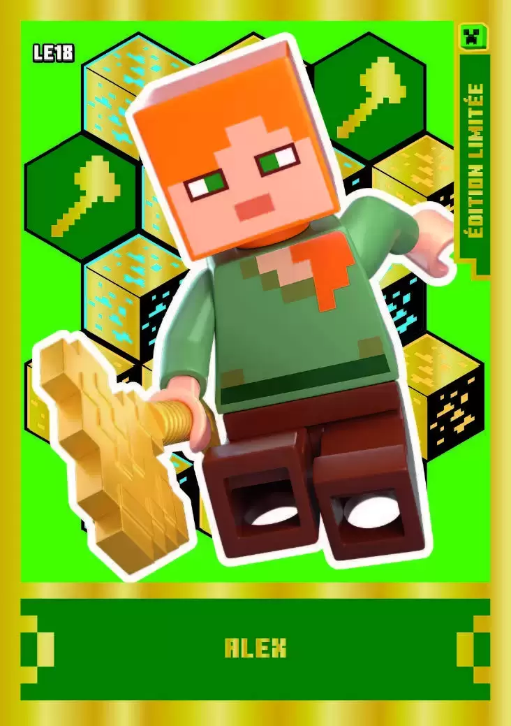 Chasseur de zombies contre zombie LEGO Minecraft S rie 1 card