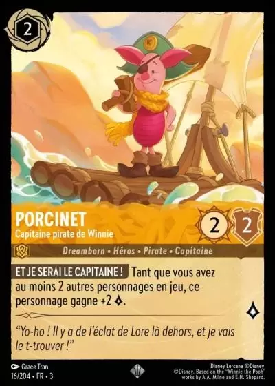 Les Terres d\'Encres - Chapitre 3 - Porcinet - Capitaine pirate de Winnie