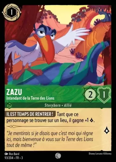 Les Terres d\'Encres - Chapitre 3 - Zazu - Intendant de la Terre des Lions