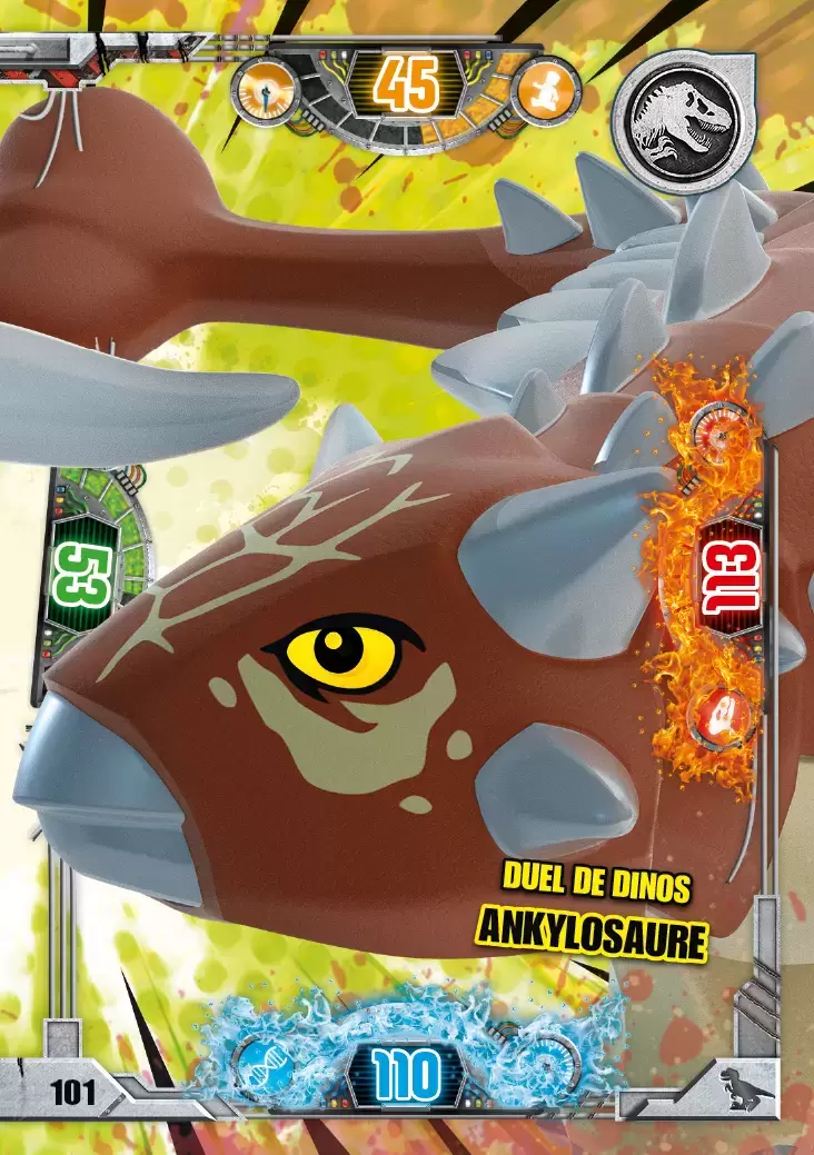 LEGO Jurassic World Série 2 - Duel de dinos Ankylosaure