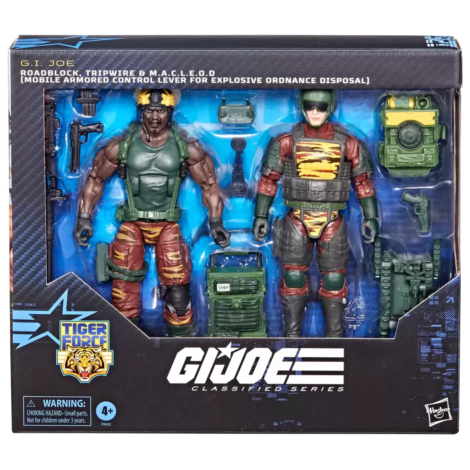 G.I. JOE - Classified Series - Roadblock, Tripwire & M.A.C.L.E.O.D.  (Tiger Force)