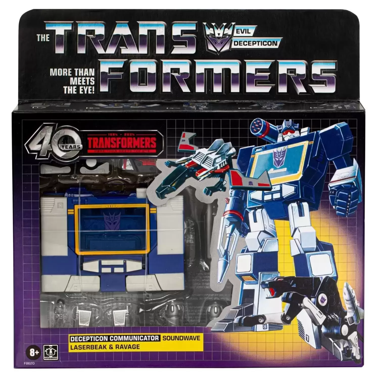 Transformers Generations - Decepticon Communicator :  Soundwave, Laserbeak & Ravage (40 Years)