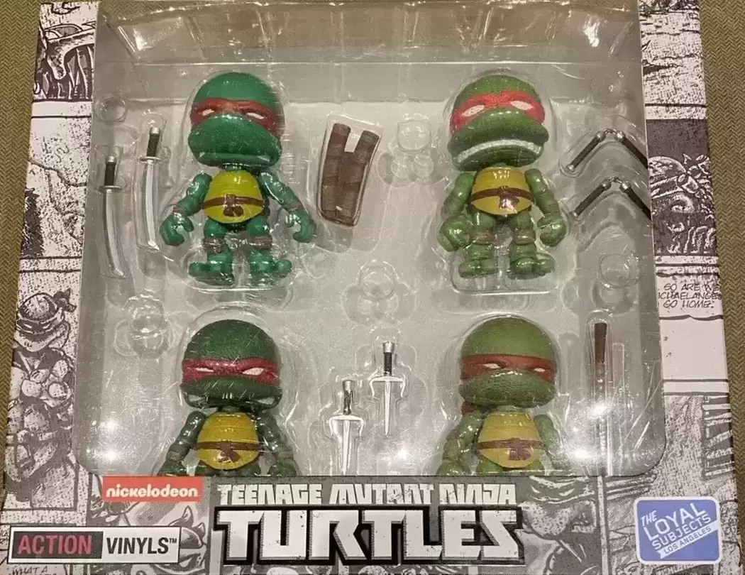 Teenage Mutant Ninja Turtles Wave 1 - Teenage Mutant Ninja Turtles 4 Pack - Comic Color Exclusive