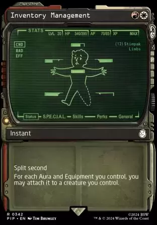 Fallout - Gestion de l\'inventaire