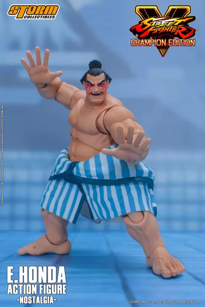 Storm Collectibles 1:12 - Street Fighter V - E. Honda (Nostalgia - Blue)