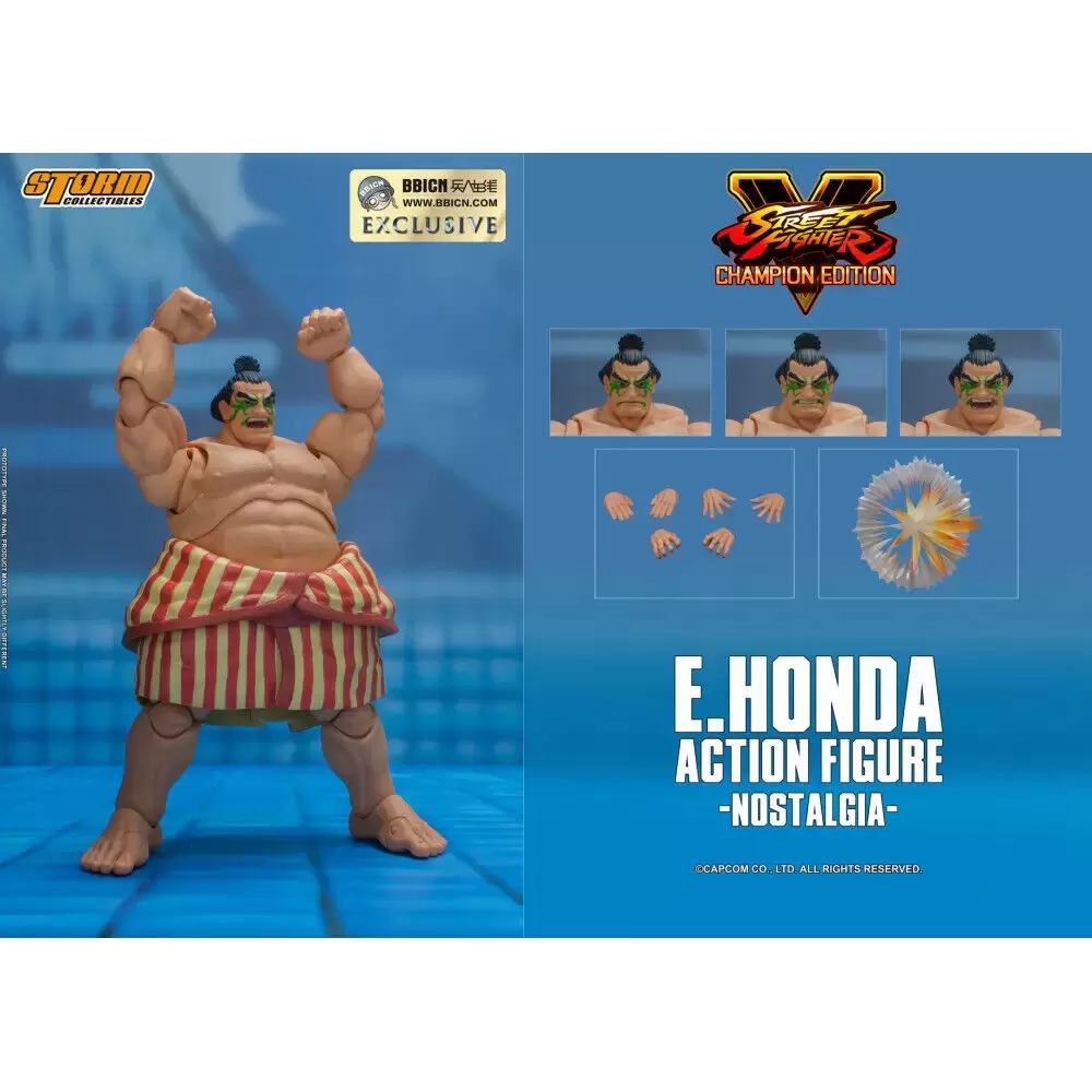 Storm Collectibles 1:12 - Street Fighter V - E. Honda (Nostalgia - Red)