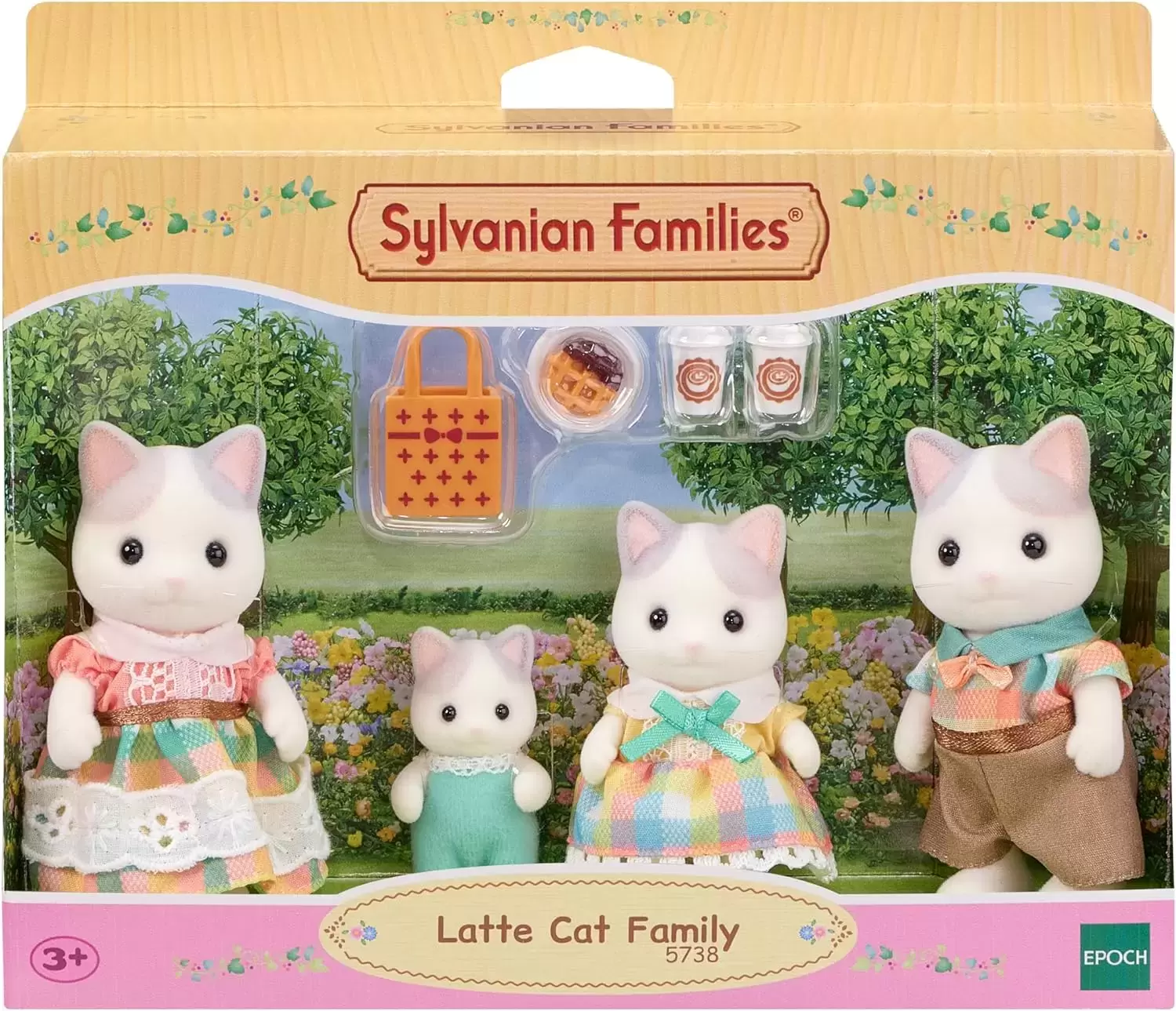 Sylvanian Families (Europe) - Latte Cat Family