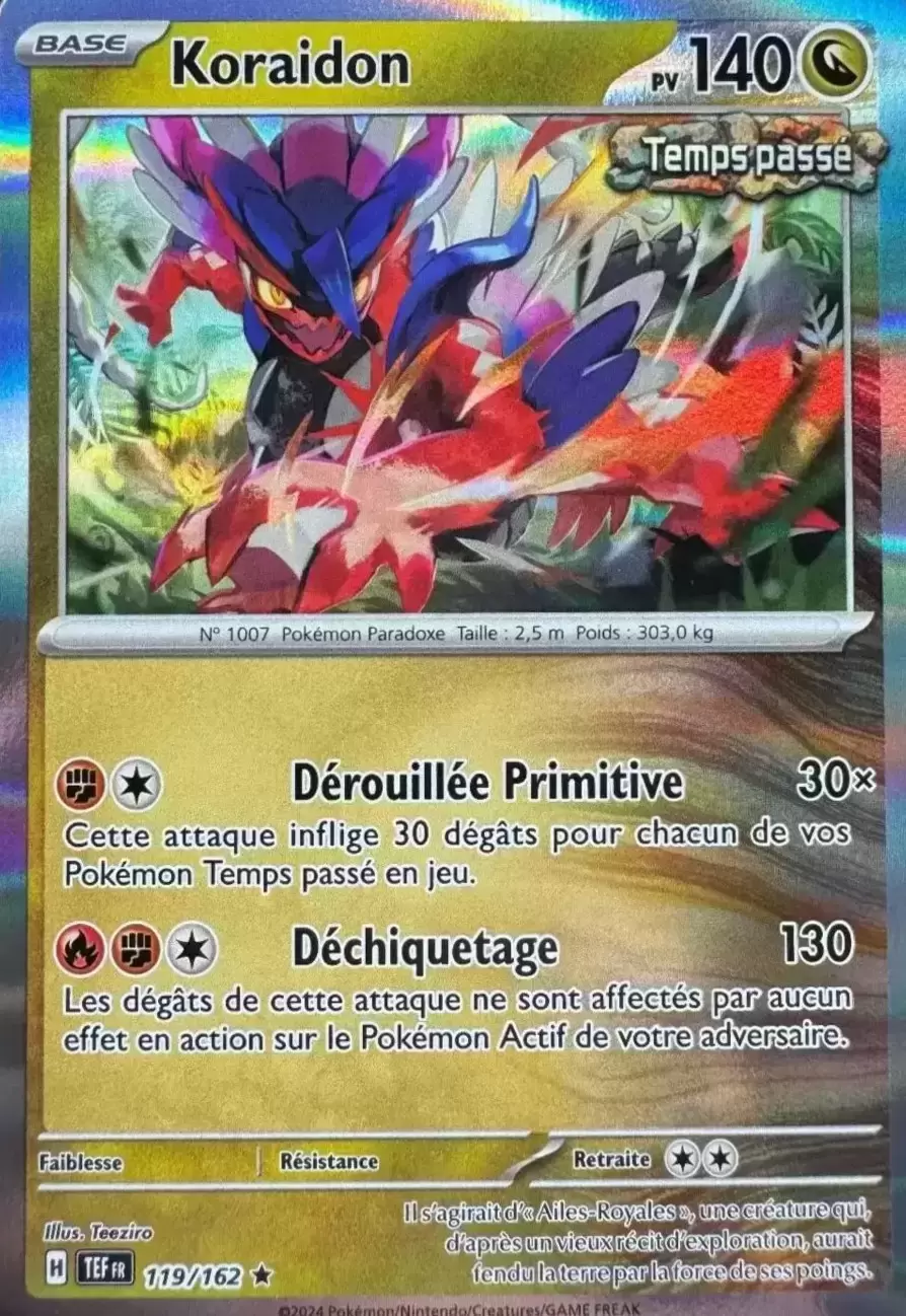 Forces Temporelles TEFFR - Koraidon holographique