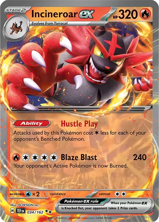 Temporal Forces TEFEN - Incineroar EX