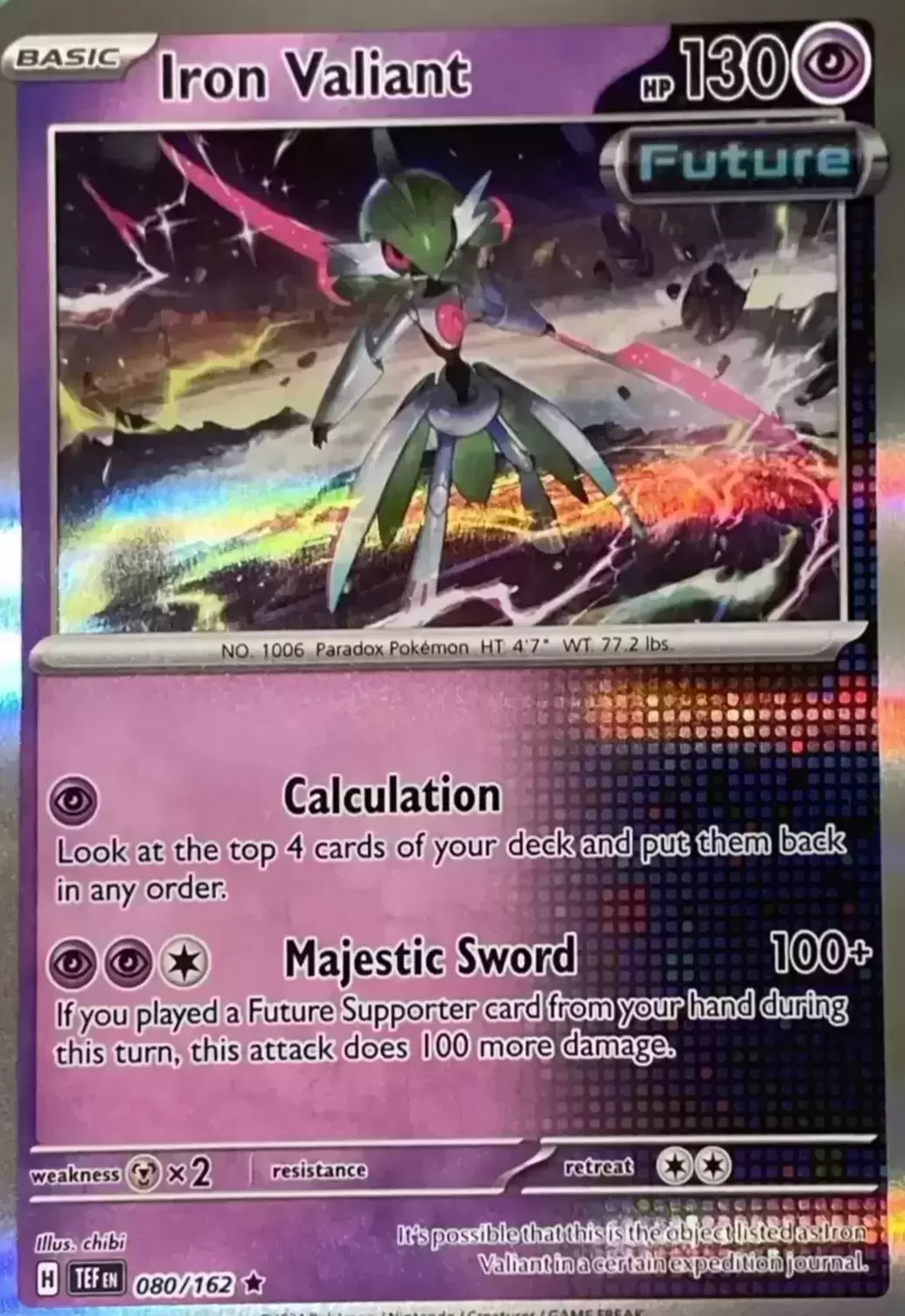Temporal Forces - TEFEN - Iron Valiant Holo