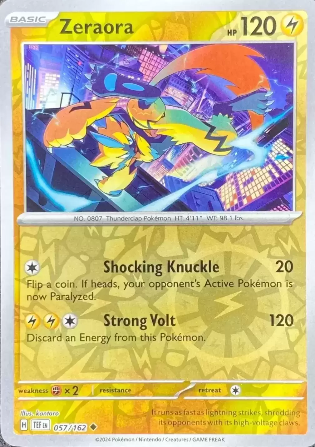 Temporal Forces TEFEN - Zeraora Reverse