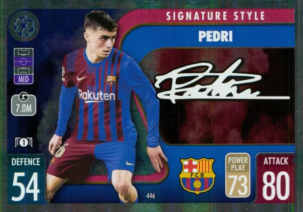 Match Attax - UEFA Champions League 2021/2022 - Pedri - FC Barcelona