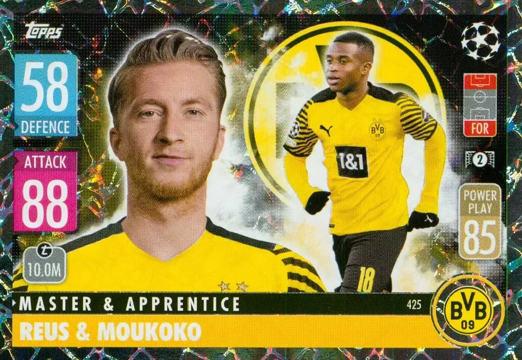Match Attax - UEFA Champions League 2021/2022 - Marco Reus & Youssoufa Moukoko - Borussia Dortmund