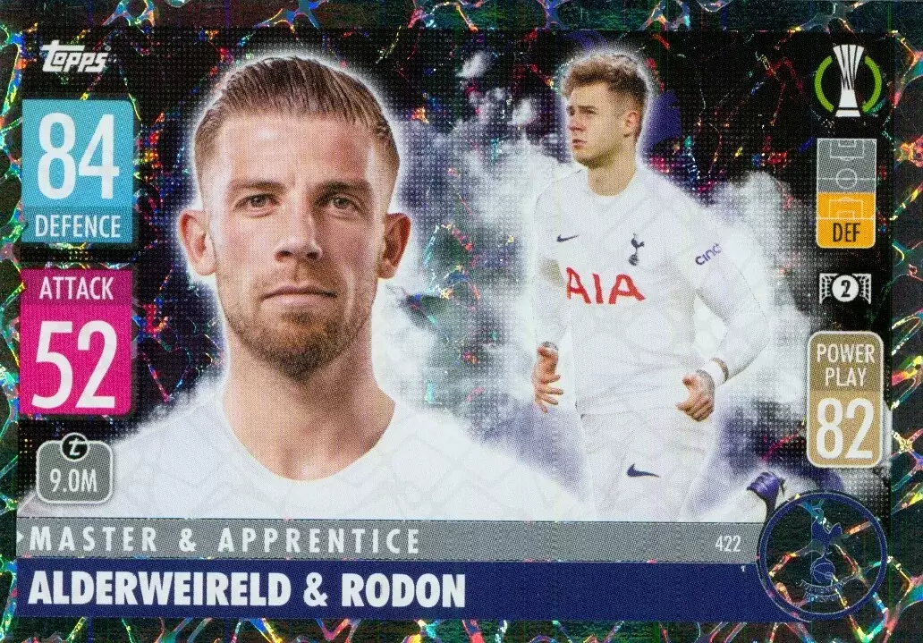 Match Attax - UEFA Champions League 2021/2022 - Toby Alderweireld & Joe Rodon - Tottenham Hotspur