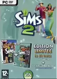 Jeux PC - Les Sims 2 + Les Sims 2 Bon Voyage Edition Limitée