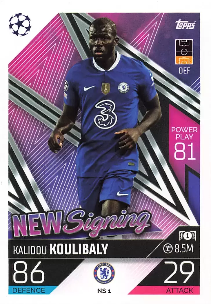 Match Attax UEFA Champions League 2022/2023 - Kalidou Koulibaly - Chelsea FC