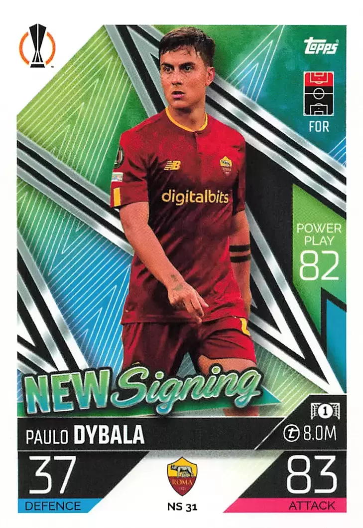 Match Attax UEFA Champions League 2022/2023 - Paulo Dybala - AS Roma