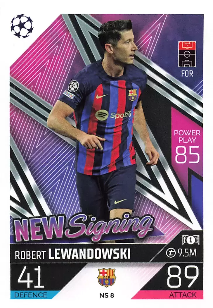 Match Attax UEFA Champions League 2022/2023 - Robert Lewandowski - FC Barcelona