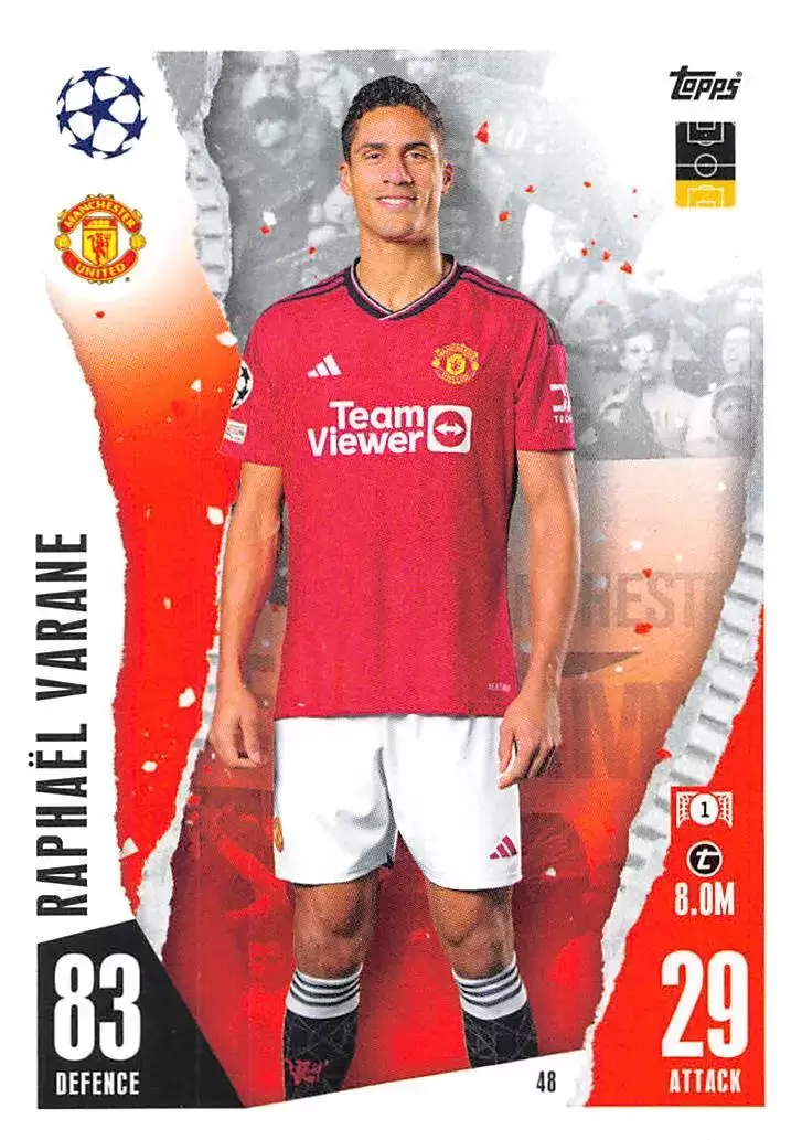 Match Attax - UEFA Champions League 2023/24 - Raphaël Varane