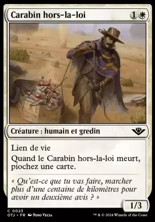 Les Hors-la-loi de Croisetonnerre - Carabin hors-la-loi