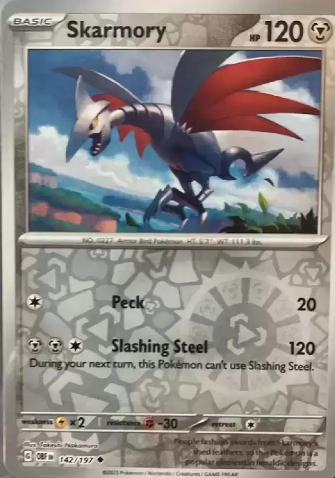 Obsidian Flames - OBF (OBFEN) - Skarmory Reverse