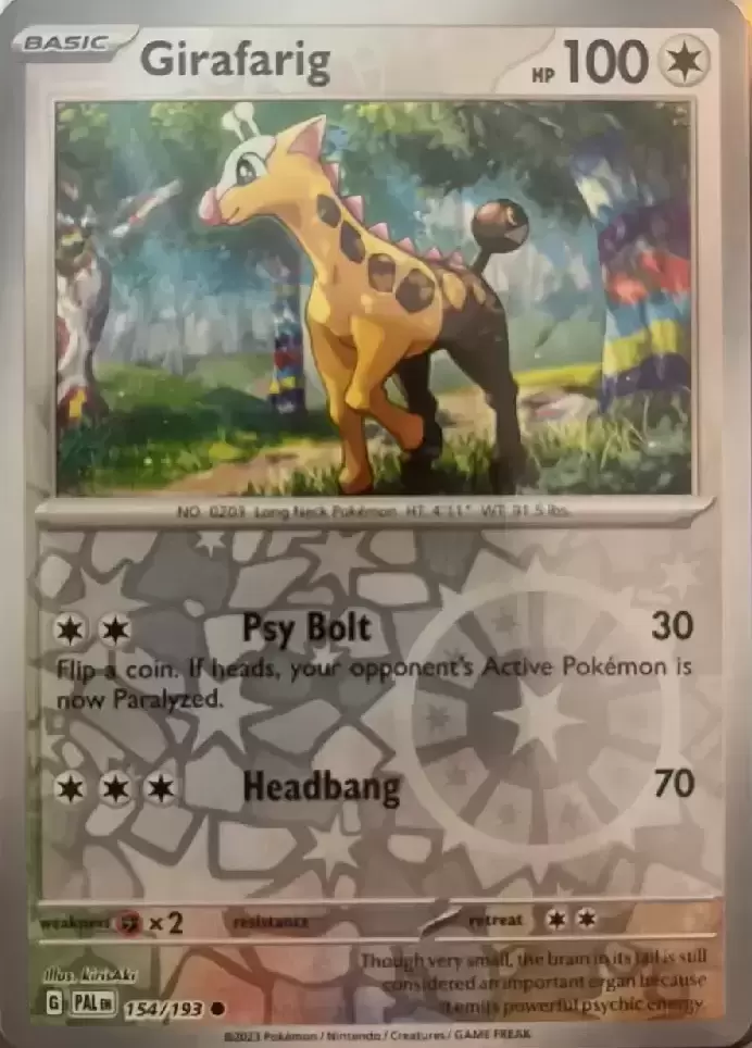 Paldea Evolved - PALEN - Girafarig Reverse