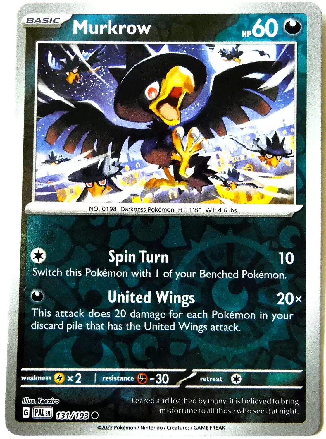Paldea Evolved - PALEN - Murkrow Reverse